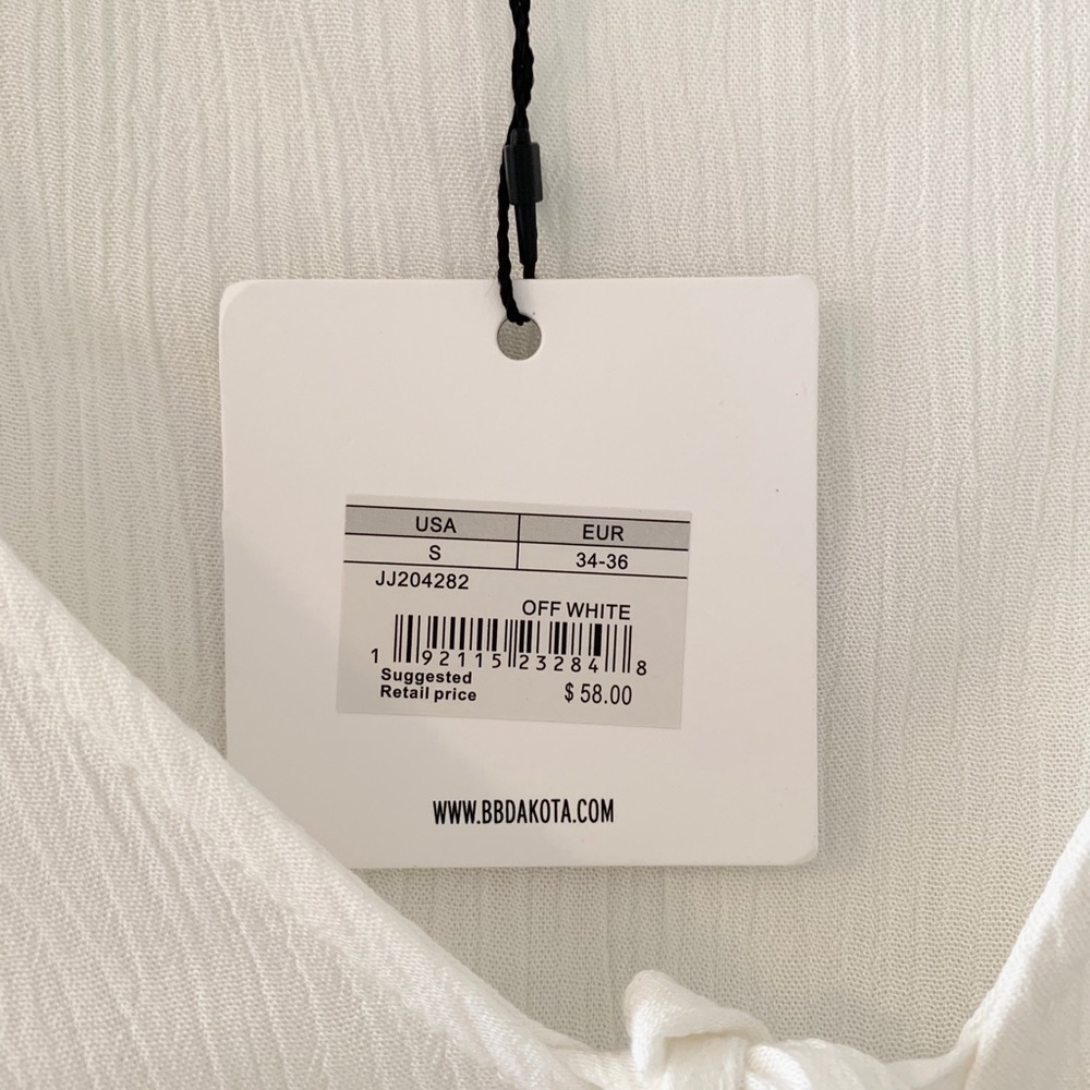 Lulus Ruffles White Button-Up Top - Picture 3 of 9